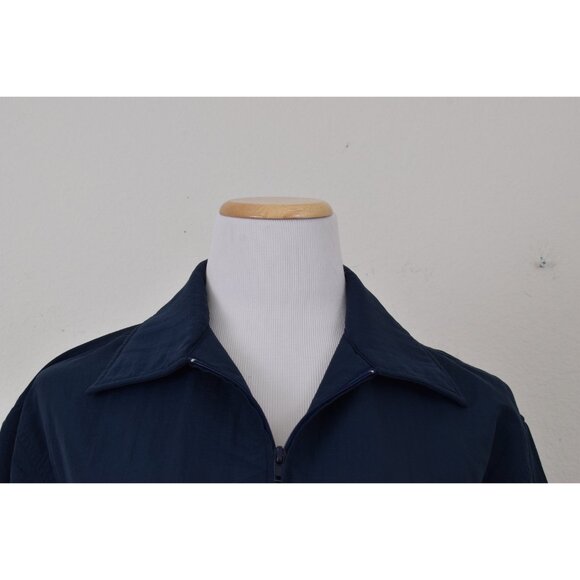 Vintage 90s Navy Nylon/Poly Windbreaker size Small - Picture 6 of 10